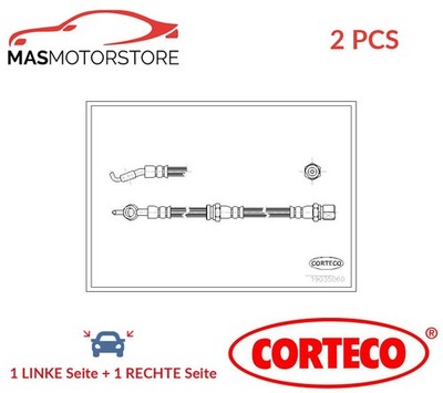 BREMSSCHLAUCH BREMSLEITUNG PAAR CORTECO 19035060 2PCS P FÜR CHEVROLET EVANDA 2L