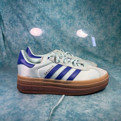 Adidas Gazelle Bold Women s Blue Green Platform Low Top Shoes Size 9.5