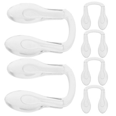 6Pcs Transparent Silicone Nose Pads for Glasses Soft Reusable Nose Bridge Set