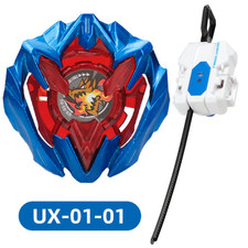Burst Beyblade UX-01-01 Blue Red Starter Spinning Top Kids Toy Gyro / Launcher