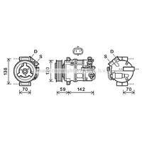 AVA Quality Cooling Kompressor Klimaanlage FüR Opel Insignia A Caravan