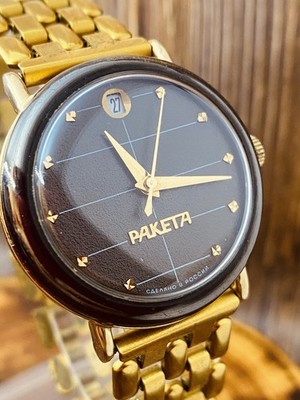 Raketa 2614.N  Vintage Original Soviet Mechanical Watch Side Calendar 80s #8327