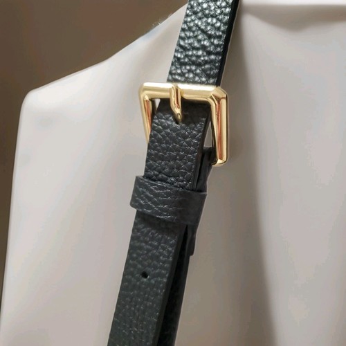 Bandolier Pouch Black Crossbody With Gold Accents - Zdjęcie 6 z 7