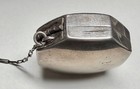 ANTIQUE STERLING FINGER RING CHATELAINE COMPACT WITH CONTENTS — photo 5
