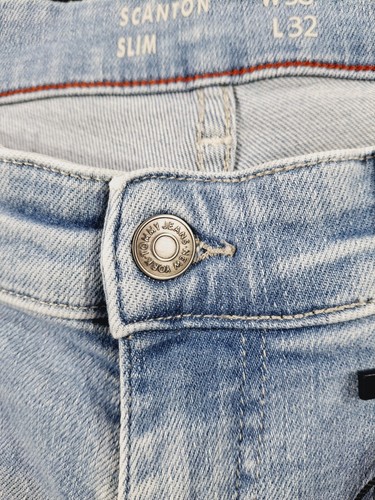 Tommy Hilfiger BNWT Mens Scanton Slim Fit Jeans W38 L31 Light Blue Tunisia Zip - Picture 13 of 24