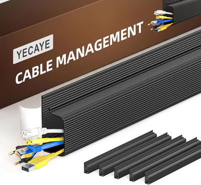 Cable Management Set 6 Pack No-Drill Desk Organizer Adhesive Mount Wire Clips