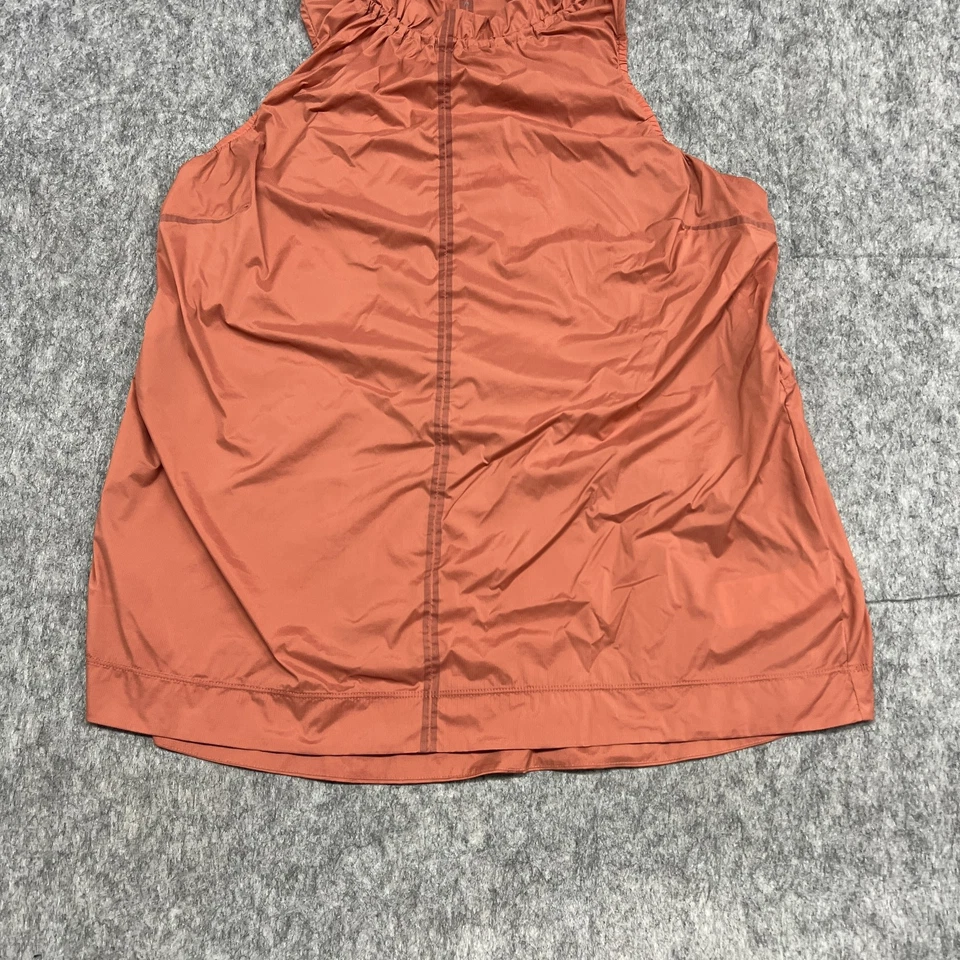 Athleta Levitate Tank Womens Medium Orange Hooded Lightweight Ripstop Hiking Top - Image 3 of 4