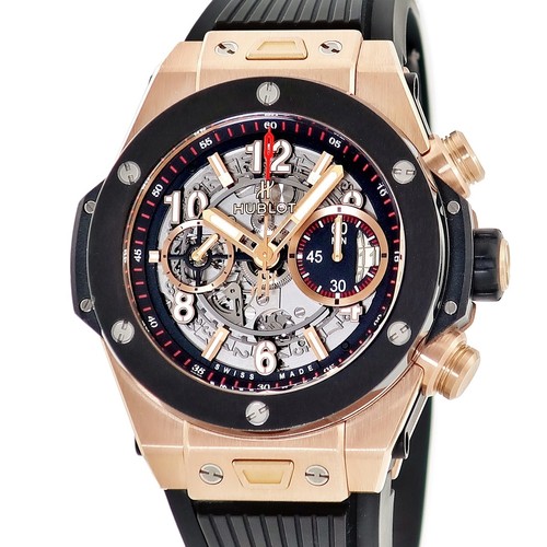 HUBLOT Big Bang Unico King Gold Ceramic 411.OM.1180.RX K18KGxTi Skeleton m