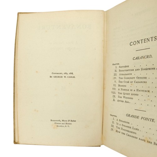 Bonaventure A Tale Of Louisiana Acadian Prose George W Cable 1901 Hardcover - Picture 7 of 13