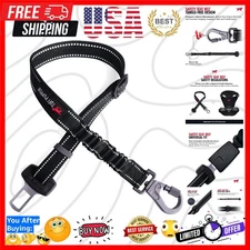 Adjustable Dog Seat Belt for Safety - Tangle-Free & Shock-Absorbing Design