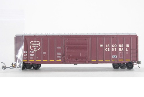 HO Athearn Wisconsin Central 50 ft caja de riel puerta corredera caja coche #47033 + Kadee Xlnt | Zustand: Used