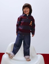 Marks & Spencer Boys Dark Indigo Cotton Straight Jeans - M&S