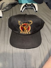 Vintage Bucks Cigarettes Buck The System Black Snapback Hat Adjustable USA Made