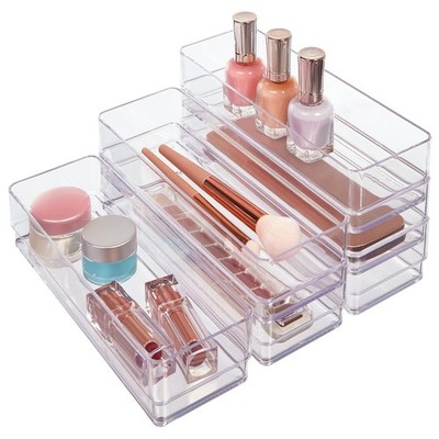 STORi SimpleSort 6-Piece Stackable Clear Drawer Organizer Set | 9'' x 3'' x 2'' ...