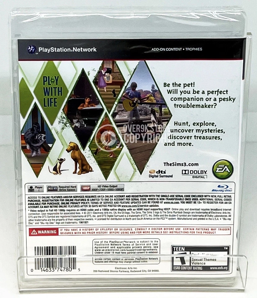 The Sims 3 - Pets - PS3 - Brand New | Factory Sealed - Image 2 of 4