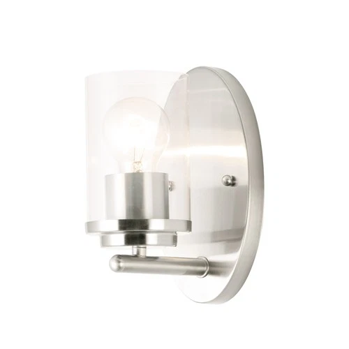 Maxim 10211CL Corona 8" Tall Bathroom Sconce - Picture 1 of 15