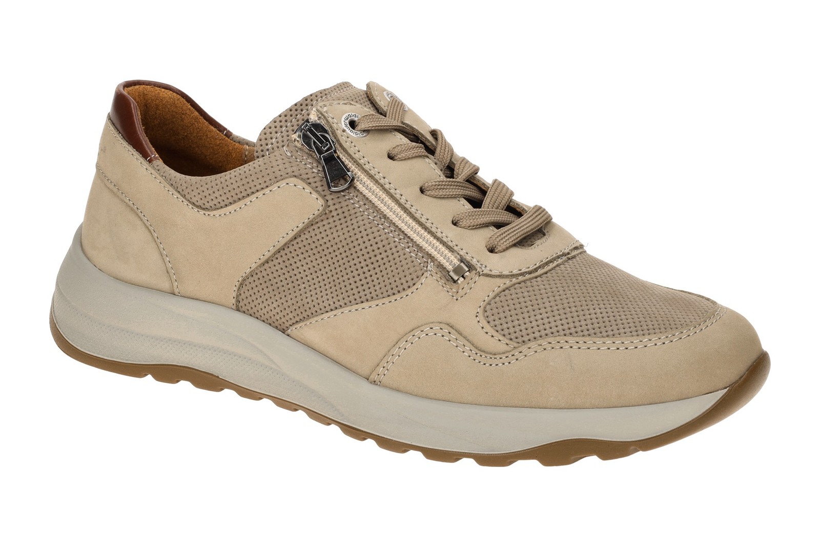Waldläufer Schuhe K бежевый Herrenschuhe завещанный Шнюром Хальбшухе 662001 406 060