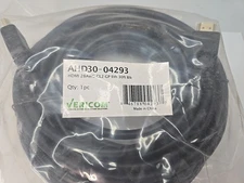 HDMI 30FT X 3 - VERICOM - AHD30-04293 - GLD PLAT. - W/ETH - 28AWG - BLACK - NEW
