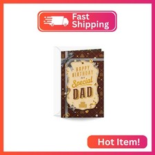 Prime Greetings Dad Birthday Card, Made in America, Thick Card Stock with Premiu