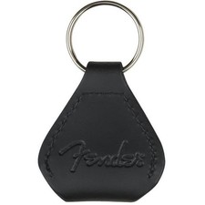 Fender Leather Pick Holder Keychain, Black