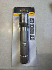 NEW - Defiant 1500 Lumens LED Slide-to-Focus Aluminum Flashlight with 3 Modes