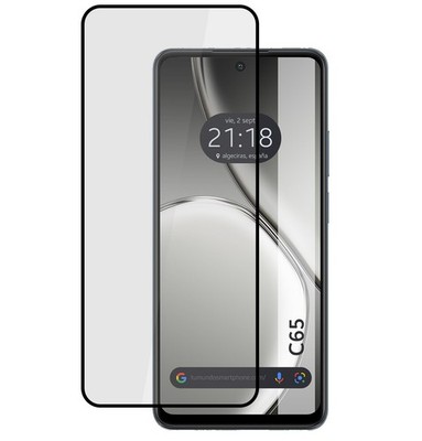 Protector Cristal Templado Completo 5D Full Glue Schwarz Für Realme C65 4G Glas