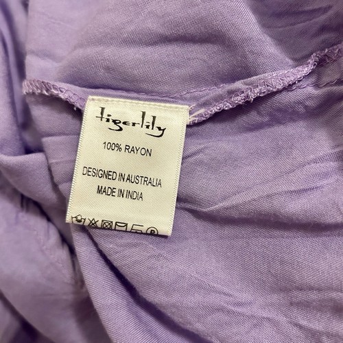 Tigerlily Mini Dress Size 8 Purple Adjustable Straps - Picture 6 of 8
