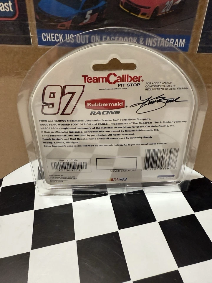 RARE* Kurt Busch #97 Rubbermaid Blue Ice 2003 1/64 Nascar Diecast - Image 3 of 3