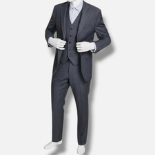 Michael Kors Men Gray Classic-Fit Wool-Blend 2-Piece Jacket Pants Suit Size 42S