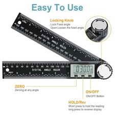 Third Generation Protractor Angle Finder Digital Angle Ruler with 7Inch 200Mm