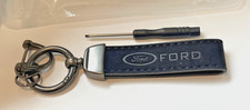 For Ford Keychain Black Suede Leather New Us Seller For Ford Keychain Black Suede Leather New Us Seller