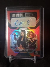 2023 WWE Cora Jade Prizm Sensational Signatures Auto Red 71/99