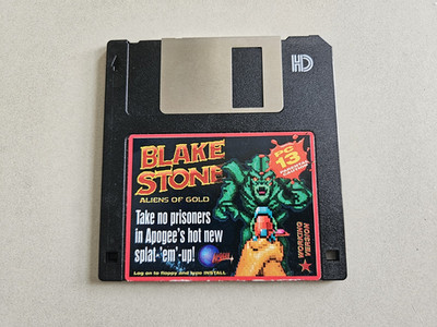 Blake Stone Shareware PC Spiel IBM 3,5'' Diskette Apogee Retro Vintage FPS