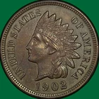 1902 Indian Head Cent Uncirculated UNC Coin #42603
