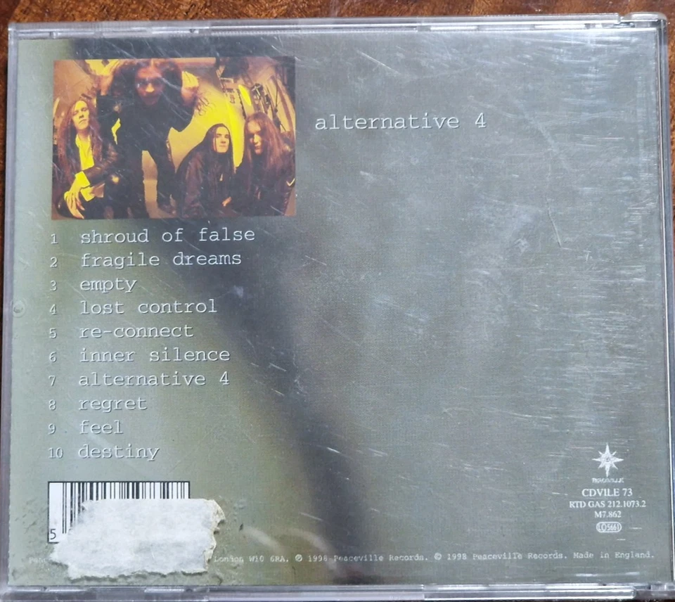 Anathema - Alternative 4 CD 1998 Top Zustand - Bild 2 von 3