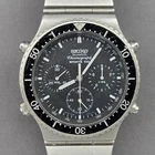 Vintage Seiko Sports 100 Quartz Chronograph Watch 7A28-7049 for Parts or Repair