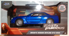 JADA BRIAN  S NISSAN SKYLINE GTR R34 FAST  FURIOUS 1:32 SCALE - UNOPEN BOX