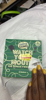 Paladone Watch Yo' Mouth: The Tongue Twister Coaster Party Game 4+ Players