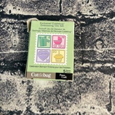 Provo Craft Cuttlebug Celebration Stamps Embossing Folders Die 5 Piece Set