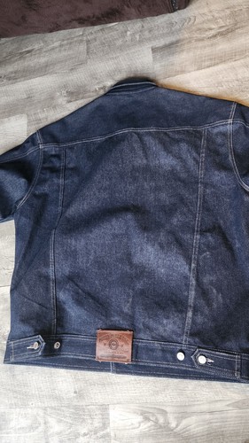 New Pelle Pelle Marc Buchanan Denim Jean Jacket Size XL XXL XXXL ? Coat - Picture 12 of 14