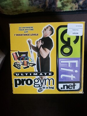 GoFit Pro Gym-in-a-Bag Round Resistance Bands with Handles