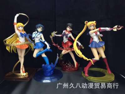 Sailor&Moon Sailar Mars Zero Figur Anime Sailor Mercury Sailor Mars Spielzeug