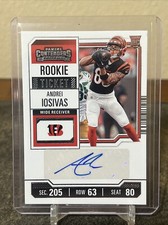 2023 Panini Contenders Andrei Iosivas Rookie Ticket RC Auto #217 Bengals