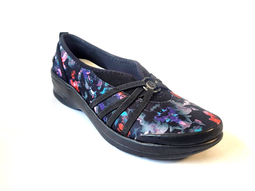 "ZAPATOS SIN CORDONES B ZEES TALLA-8W NEGROS CON FLORES ""ROSIE""" - Imagen 14 de 16
