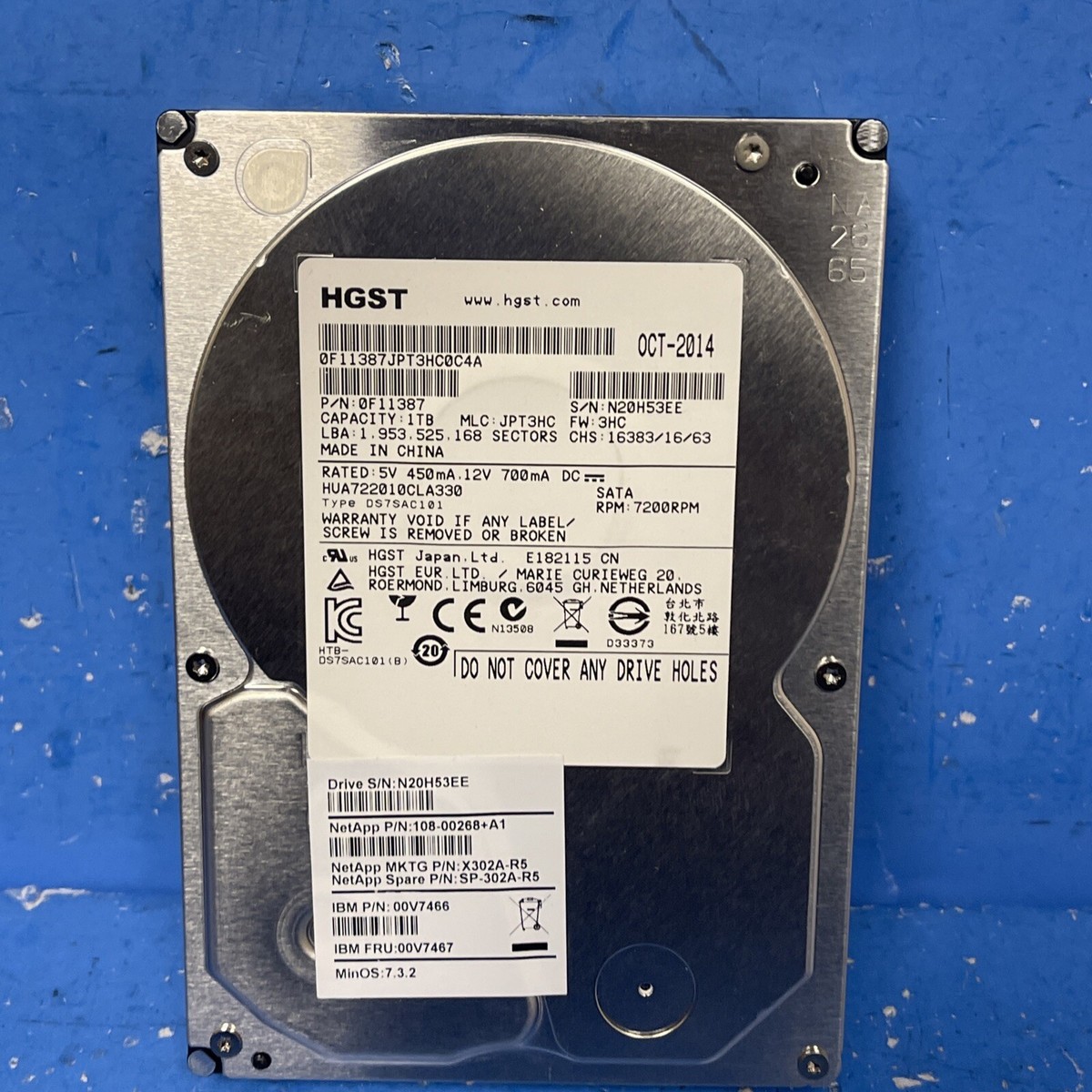 Hitachi/HGST HUA722010CLA330 3.5 HDD 1TB
