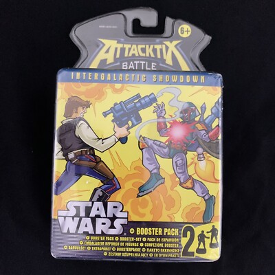 NEU Attacktix 2006 Star Wars Serie Battle Figur Spiel Booster 2 Pack zufällig