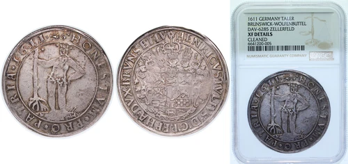 Germany 1611 1 Thaler Silver NGC XF
