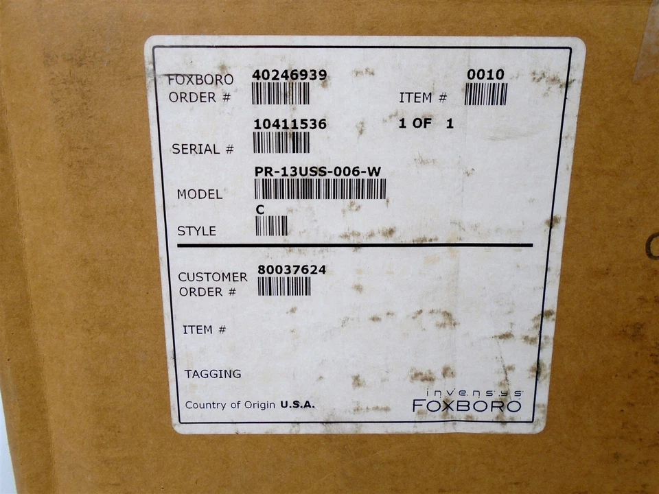 (2) FOXBORO PR-13USS-006-W Platinum Resistance TEMPERATURE DETECTOR Thermocouple - Image 2 of 4