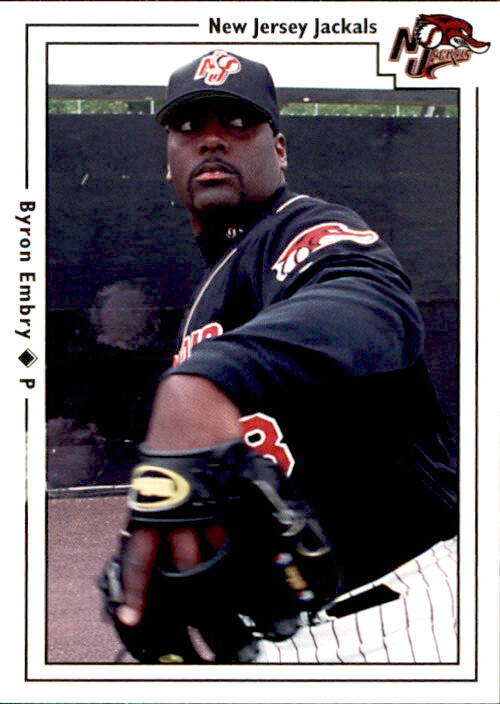 2000 New Jersey Jackals Warning Track #16 Byron Embry Colorado Springs CO  Card