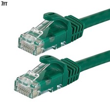 7FT CAT6 RJ45 Network LAN Ethernet Patch Cable UTP Copper Wire 24AWG Green